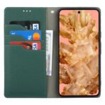 Premium Litchi Bovine Leather Flip Wallet Case For Google Pixel by The Case Factory
