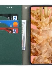 Premium Litchi Bovine Leather Flip Wallet Case For Google Pixel by The Case Factory