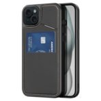 Leather Card Slots iPhone Case | RFID Blocking & Kickstand Black by The Case Factory