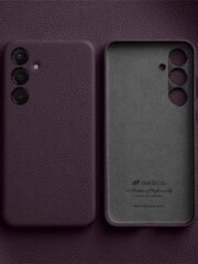 Melkco Bovine Leather Case For Samsung Galaxy S24+ Purple For S24+ by The Case Factory