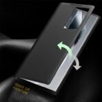 Genuine Nappa Leather Flip Case For Samsung Galaxy S22 / S23 / S24 Ultra by QIALINO