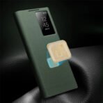 Genuine Nappa Leather Flip Case For Samsung Galaxy S22 / S23 / S24 Ultra by QIALINO