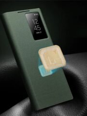 Genuine Nappa Leather Flip Case For Samsung Galaxy S22 / S23 / S24 Ultra by QIALINO