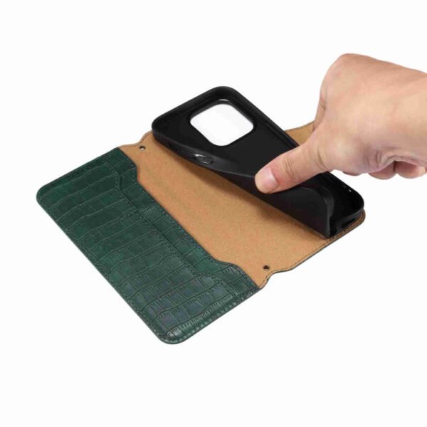 Denior Crocodile Texture Oil Edge Leather Phone Case, For iPhone 16 Pro Max, For iPhone 16 Pro, For iPhone 16 Plus, For iPhone 16, For iPhone 15 Pro Max, For iPhone 15 Pro, For iPhone 15 Plus, For iPhone 15, For iPhone 14 Plus, For iPhone 14... by The Case Factory