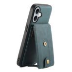 Denior D14 NK Retro Pattern MagSafe Magnetic Card Holder Leather Phone Case, For iPhone 16 Pro Max, For iPhone 16 Pro, For iPhone 16 Plus, For iPhone 16, For iPhone 15 Pro Max, For iPhone 15 Pro, For iPhone 15 Plus, For iPhone 15, For iPhone 14 Plus... For iPhone 16 Plus Blue by The Case Factory