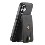 Denior D14 NK Retro Pattern MagSafe Magnetic Card Holder Leather Phone Case, For iPhone 16 Pro Max, For iPhone 16 Pro, For iPhone 16 Plus, For iPhone 16, For iPhone 15 Pro Max, For iPhone 15 Pro, For iPhone 15 Plus, For iPhone 15, For iPhone 14 Plus... For iPhone 16 Plus Black by The Case Factory