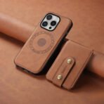 Denior D14 NK Retro Pattern MagSafe Magnetic Card Holder Leather Phone Case, For iPhone 16 Pro Max, For iPhone 16 Pro, For iPhone 16 Plus, For iPhone 16, For iPhone 15 Pro Max, For iPhone 15 Pro, For iPhone 15 Plus, For iPhone 15, For iPhone 14 Plus... by The Case Factory