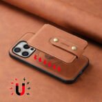 Denior D14 NK Retro Pattern MagSafe Magnetic Card Holder Leather Phone Case, For iPhone 16 Pro Max, For iPhone 16 Pro, For iPhone 16 Plus, For iPhone 16, For iPhone 15 Pro Max, For iPhone 15 Pro, For iPhone 15 Plus, For iPhone 15, For iPhone 14 Plus... by The Case Factory