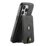 Denior D14 NK Retro Pattern MagSafe Magnetic Card Holder Leather Phone Case, For iPhone 16 Pro Max, For iPhone 16 Pro, For iPhone 16 Plus, For iPhone 16, For iPhone 15 Pro Max, For iPhone 15 Pro, For iPhone 15 Plus, For iPhone 15, For iPhone 14 Plus... For iPhone 16 Pro Max Black by The Case Factory