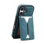 Denior D18 Skin Feel Rotating Holder MagSafe Detachable Card Slot Phone Case, For iPhone 16 Pro Max, For iPhone 16 Pro, For iPhone 16 Plus, For iPhone 16, For iPhone 15 Pro Max, For iPhone 15 Pro, For iPhone 15 Plus / 14 Plus, For iPhone 15... For iPhone 16 Pro Black by The Case Factory