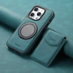 Denior D20 Skin Feel MagSafe Holder Detachable Card Slot Phone Case, For iPhone 16 Pro Max, For iPhone 16 Pro, For iPhone 16 Plus, For iPhone 16, For iPhone 15 Pro Max, For iPhone 15 Pro, For iPhone 15 Plus / 14 Plus, For iPhone 15, For iPhone 14 / 13�... by The Case Factory