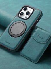 Denior D20 Skin Feel MagSafe Holder Detachable Card Slot Phone Case, For iPhone 16 Pro Max, For iPhone 16 Pro, For iPhone 16 Plus, For iPhone 16, For iPhone 15 Pro Max, For iPhone 15 Pro, For iPhone 15 Plus / 14 Plus, For iPhone 15, For iPhone 14 / 13�... by The Case Factory