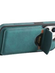 Denior D20 Skin Feel MagSafe Holder Detachable Card Slot Phone Case, For iPhone 16 Pro Max, For iPhone 16 Pro, For iPhone 16 Plus, For iPhone 16, For iPhone 15 Pro Max, For iPhone 15 Pro, For iPhone 15 Plus / 14 Plus, For iPhone 15, For iPhone 14 / 13... by The Case Factory