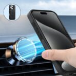 Denior Carbon Fiber Texture Leather MagSafe Phone Case, For iPhone 16 Pro Max, For iPhone 16 Pro, For iPhone 16 Plus, For iPhone 16 by The Case Factory