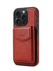 Denior D22 Genuine Leather MagSafe Holder Detachable Card Slot Phone Case, For iPhone 16 Pro Max, For iPhone 16 Pro, For iPhone 16 Plus, For iPhone 16 by The Case Factory