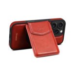 Denior D22 Genuine Leather MagSafe Holder Detachable Card Slot Phone Case, For iPhone 16 Pro Max, For iPhone 16 Pro, For iPhone 16 Plus, For iPhone 16 by The Case Factory