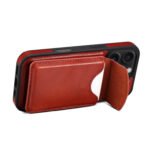 Denior D22 Genuine Leather MagSafe Holder Detachable Card Slot Phone Case, For iPhone 16 Pro Max, For iPhone 16 Pro, For iPhone 16 Plus, For iPhone 16 by The Case Factory
