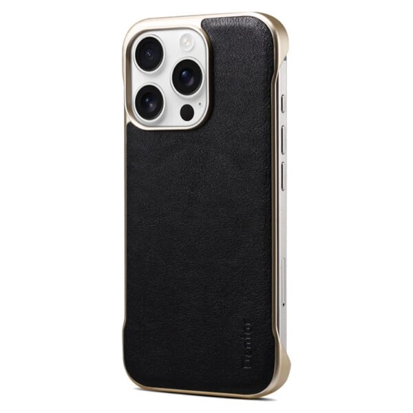Denior MagSafe Genuine Leather Calf Texture Phone Case, For iPhone 16 Pro Max, For iPhone 16 Pro, For iPhone 16 Plus, For iPhone 16, For iPhone 15 Pro Max, For iPhone 15 Pro, For iPhone 15 Plus, For iPhone 15, For iPhone 14 Plus, For iPhone 14... For iPhone 16 Pro Max Black by The Case Factory