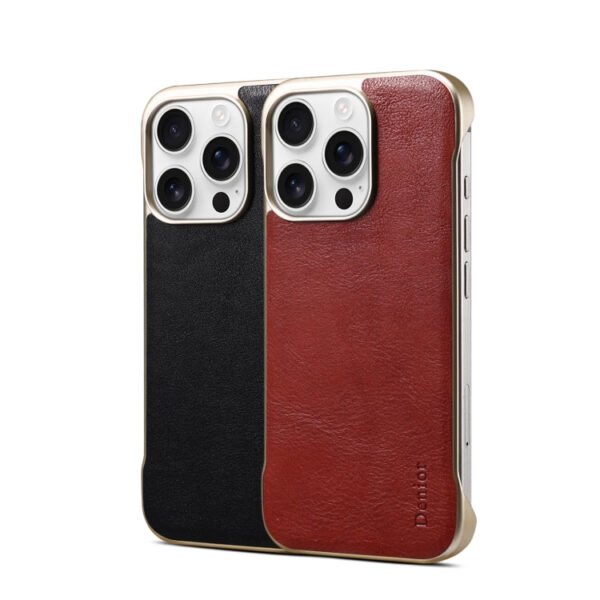 Denior MagSafe Genuine Leather Calf Texture Phone Case, For iPhone 16 Pro Max, For iPhone 16 Pro, For iPhone 16 Plus, For iPhone 16, For iPhone 15 Pro Max, For iPhone 15 Pro, For iPhone 15 Plus, For iPhone 15, For iPhone 14 Plus, For iPhone 14... by The Case Factory