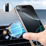 Denior MagSafe Genuine Leather Calf Texture Phone Case, For iPhone 16 Pro Max, For iPhone 16 Pro, For iPhone 16 Plus, For iPhone 16, For iPhone 15 Pro Max, For iPhone 15 Pro, For iPhone 15 Plus, For iPhone 15, For iPhone 14 Plus, For iPhone 14... by The Case Factory
