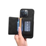 Denior Retro Leather iPhone Case with RFID Blocking Detachable Card Holder - Image 6