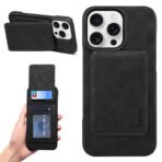 Denior Retro Leather iPhone Case with RFID Blocking Detachable Vertical Flip Card Holder - Image 10