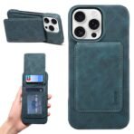 Denior Retro Leather iPhone Case with RFID Blocking Detachable Vertical Flip Card Holder - Image 12