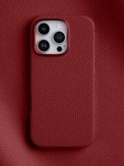 Melkco Full-Wrap Bovine Leather Case For iPhone 16 Series | MagSafe® Compatible Red by The Case Factory