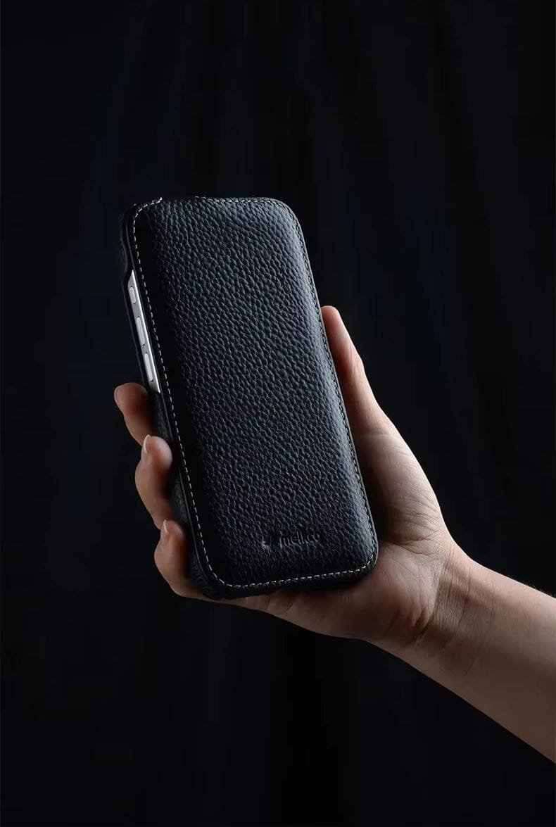Melkco Bovine Leather Flip Case for iPhone 16 Series