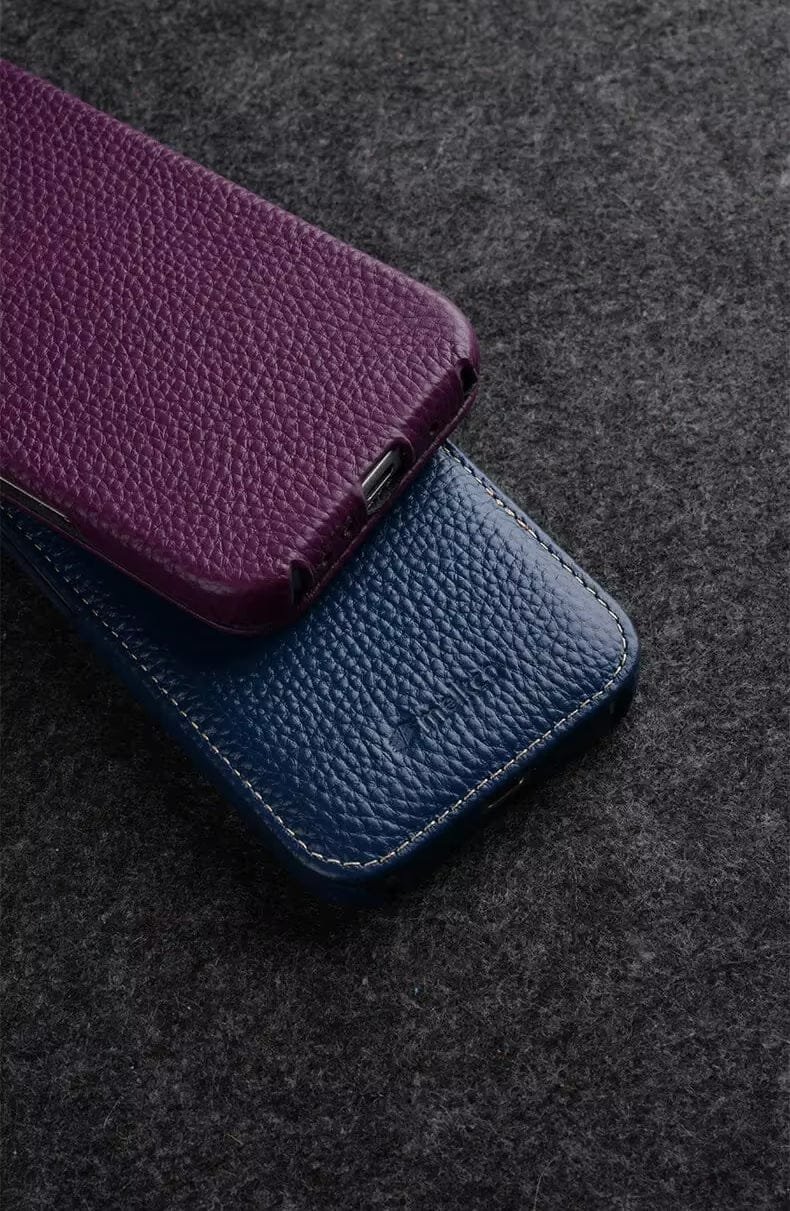 Melkco Bovine Leather Flip Case for iPhone 16 Series