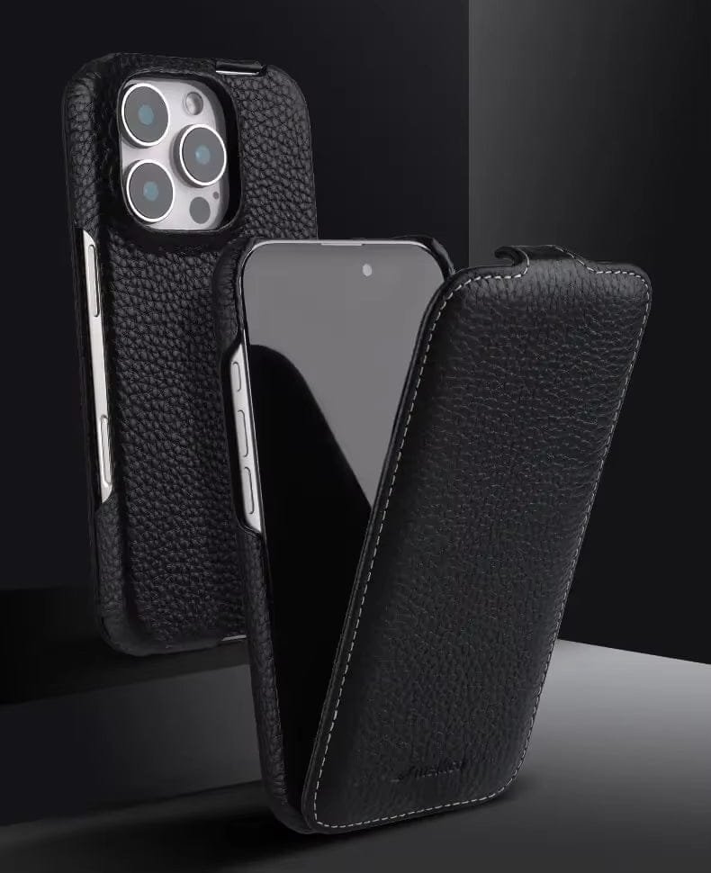 Melkco Bovine Leather Flip Case for iPhone 16 Series