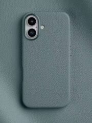 Melkco Full-Wrap Bovine Leather Case For iPhone 16 Series | MagSafe® Compatible Linen Blue by The Case Factory