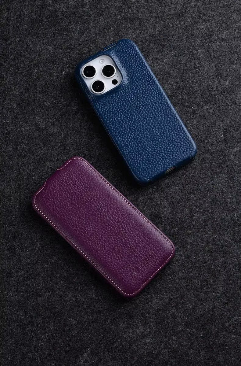 Melkco Bovine Leather Flip Case for iPhone 16 Series