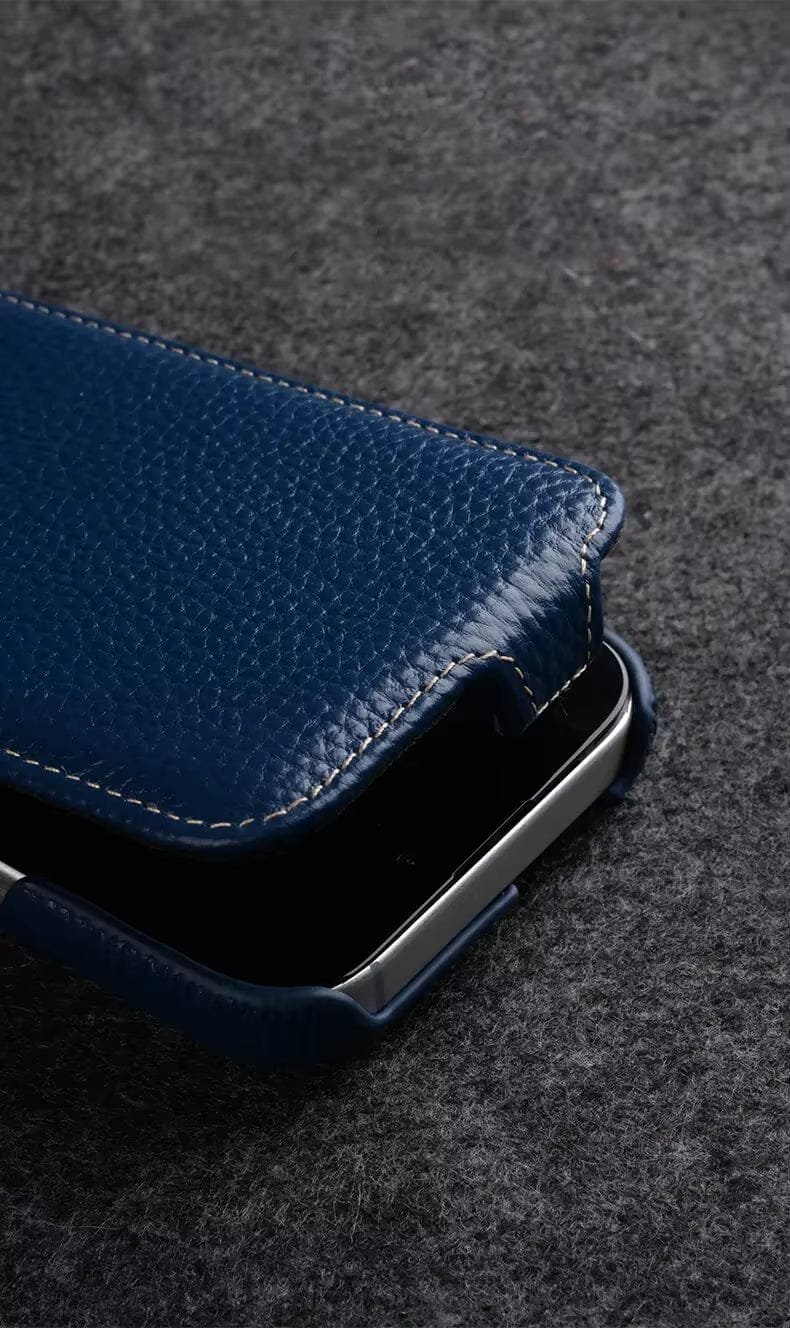 Melkco Bovine Leather Flip Case for iPhone 16 Series