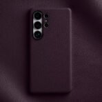 Melkco Bovine Leather Case For Samsung Galaxy S25+ Purple by The Case Factory