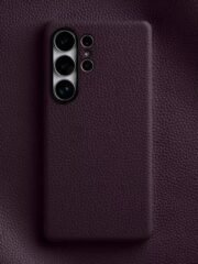 Melkco Bovine Leather Case For Samsung Galaxy S25+ Purple by The Case Factory