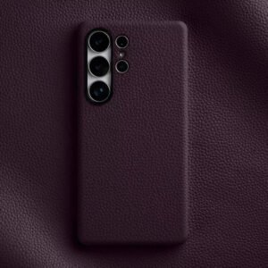 Melkco Bovine Leather Case For Samsung Galaxy S25+ Purple by The Case Factory