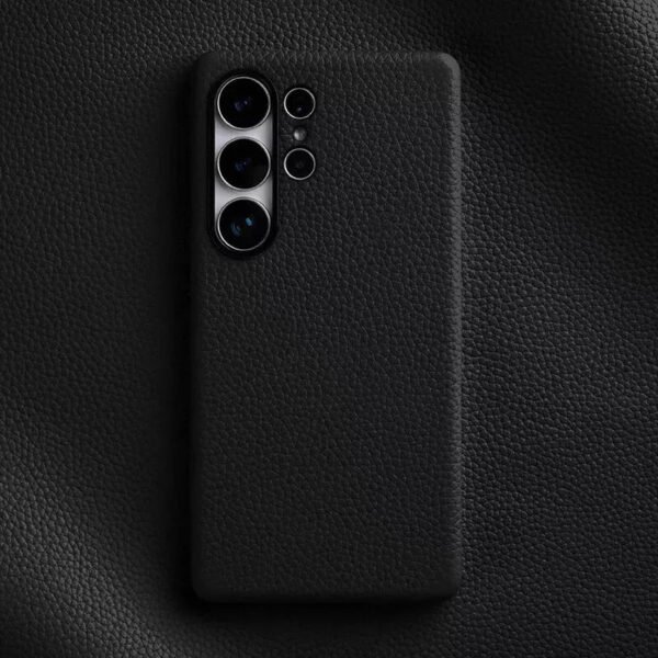 Melkco Bovine Leather Case For Samsung Galaxy S25+ Black by The Case Factory