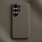 Melkco Bovine Leather Case For Samsung Galaxy S25+ Elephant Gray by The Case Factory