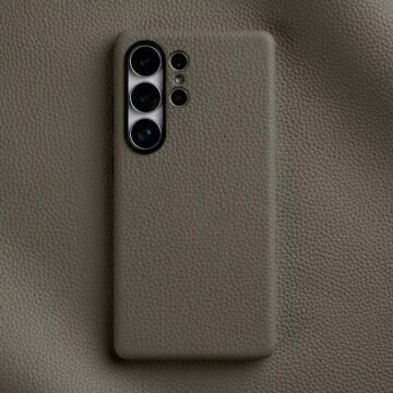 Melkco Bovine Leather Case For Samsung Galaxy S25+ Elephant Gray by The Case Factory