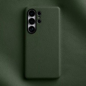 Melkco Bovine Leather Case For Samsung Galaxy S25+ Green by The Case Factory
