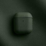 Melkco Bovine Leather AirPods Case Olive Green by The Case Factory