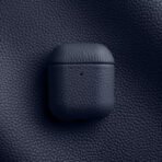 Melkco Bovine Leather AirPods Case Dark Blue by The Case Factory