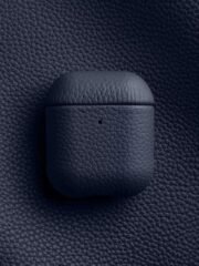 Melkco Bovine Leather AirPods Case Dark Blue by The Case Factory
