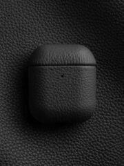 Melkco Bovine Leather AirPods Case Black by The Case Factory