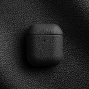 Melkco Bovine Leather AirPods Case Black by The Case Factory