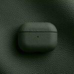 Melkco Bovine Leather AirPods Case Olive Green by The Case Factory
