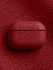 Melkco Bovine Leather AirPods Case Red by The Case Factory