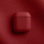 Melkco Bovine Leather AirPods Case Red by The Case Factory