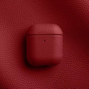 Melkco Bovine Leather AirPods Case Red by The Case Factory